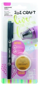 IBI CRAFT EMBOSSING SET 1 MARCADOR 2 PUNTAS Y FRASCO
