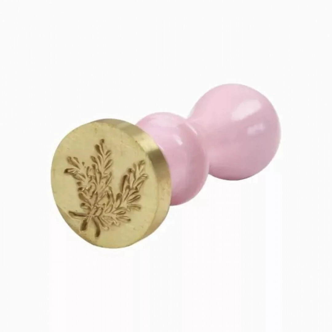 IBI CRAFT KIT SELLO PARA LACRE (MANGO ROSA PASTEL + BRONCE)