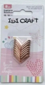 IBI CRAFT PROTECTORES METALICOS DE ESQUINAS 8pcs ORO ROSA