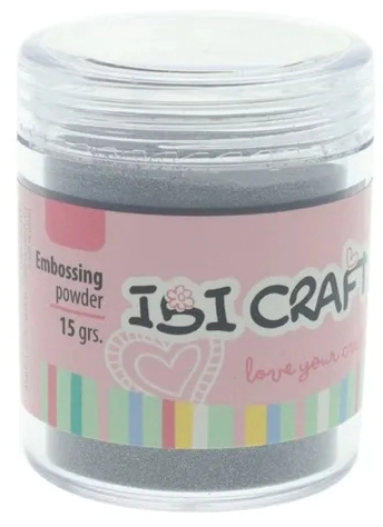 IBI CRAFT EMBOSSING POWDER POLVO FRASCO 15grs PLATA