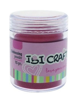 IBI CRAFT EMBOSSING POWDER POLVO FRASCO 15grs ROSA