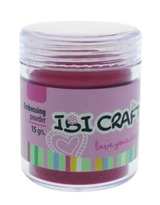 IBI CRAFT EMBOSSING POWDER POLVO FRASCO 15grs ROSA