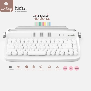 IBI CRAFT TECLADO VINTAGE BLUETHOOT MINT