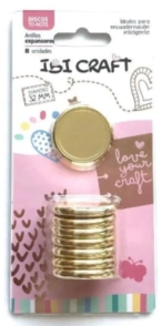 IBI CRAFT DISCOS DE EXPANSION 32mm x 8pcs GOLD