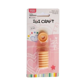 IBI CRAFT DISCOS DE EXPANSION 24mm CORAZON x 8pcs DURAZNO