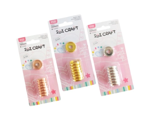 IBI CRAFT DISCOS DE EXPANSION 24mm CORAZON x 8pcs ORO
