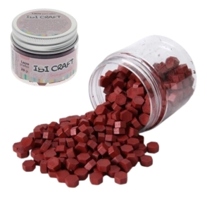 IBI CRAFT LACRE EN PERLAS (20 GRAMOS) BORDO