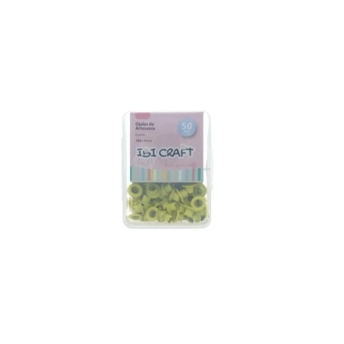 IBI CRAFT OJALILLOS ALUMINIO (EYELET) x 50 Pcs AMARILLO