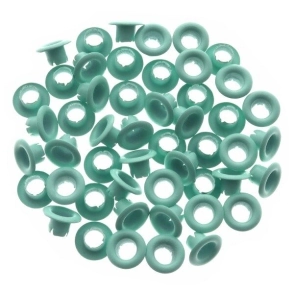 IBI CRAFT OJALILLOS ALUMINIO (EYELET) x 50 Pcs VERDE PASTEL