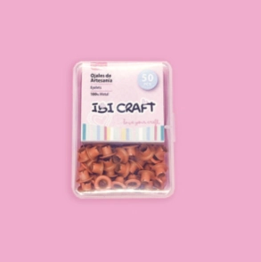 IBI CRAFT OJALILLOS ALUMINIO (EYELET) x 50 Pcs NARANJA