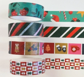 LAS LUPES WASHI TAPES SET x 4u NAVIDAD