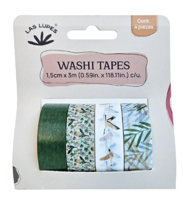 LAS LUPES WASHI TAPES SET x 4u - GARZAS