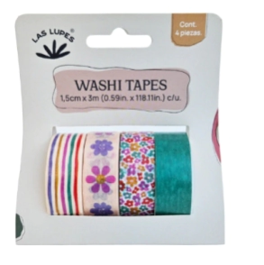LAS LUPES WASHI TAPES SET x 4u - GROOVY