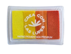 LAS LUPES ALMOHADILLAS ENTINTADAS INKPAD ARCOIRIS - NARANJAS