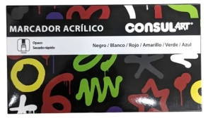 CONSULART MARCADOR ACRILICO SET 18mm x 60u x 6u SURT. A