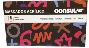 CONSULART MARCADOR ACRILICO SET 18mm x 60u x 6u SURT. B