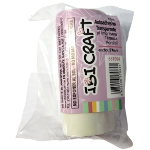 IBI CRAFT PAPEL P/IMPRESORA IBICAFT AUTOADH. TRANSP 3mts