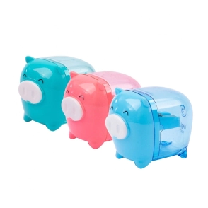 SACAPUNTA DELI PLASTICO CERDITO - 6 COLORES