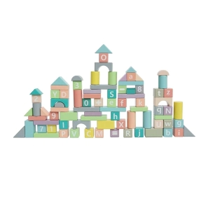 TOOKY TOY BLOQUES PARA APILAR DE MADERA 90pcs