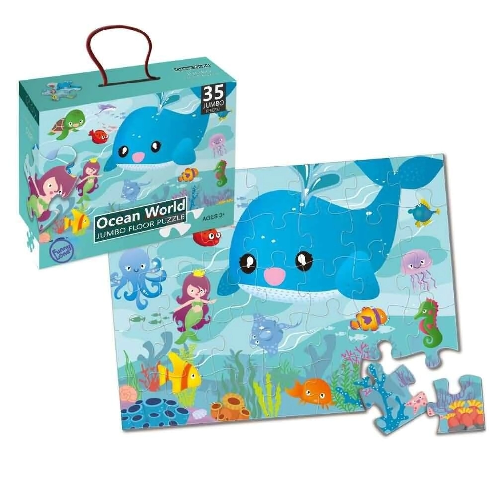 FUNNY LAND ROMPECABEZAS INFANTILES OCEAN WORLD 35pcs JUMBO