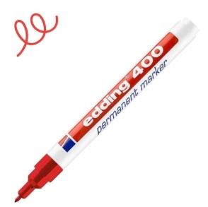 MARCADOR EDDING 400 ROJO