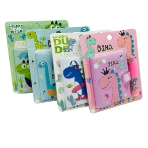 COLOURS SET MINI LIBRETA + BOLIGRAFO DINO E-005