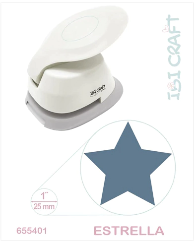 IBI CRAFT PERFORADORA ARTISTICA P/GOMA EVA 25mm 1� ESTRELLA