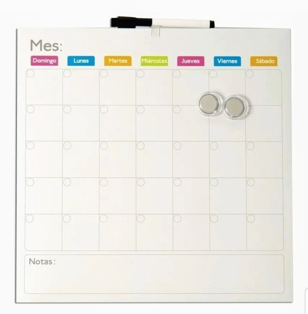 PIZARRA OLAMI MAGNETICA PLANNER 35 X 35