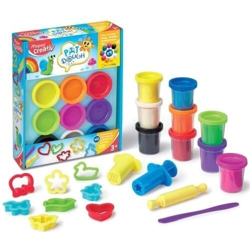 KIT MAPED PAT DOUGH - 9 BOTES + 12 ACCESORIOS