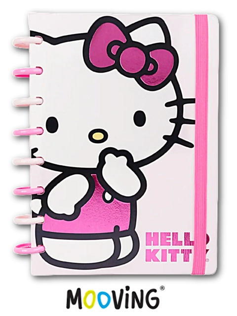 CUADERNO MOOVING LOOP A5 HELLO KITTY x 80hjs RY DISCOS