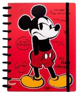 CUADERNO MOOVING LOOP CARTA MICKEY MOUSE x 80hjs RY DISCOS