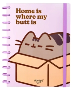 CUADERNO MOOVING LOOP CARTA PUSHEEN x 80hjs RY DISCOS