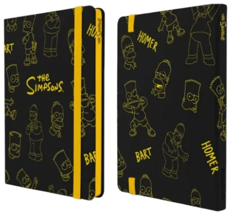CUADERNO MOOVING NOTES A5 SIMPSONS T/D x 96hjs