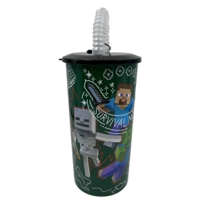 VASO CRESKO CON SORBETE MINECRAFT 450ML