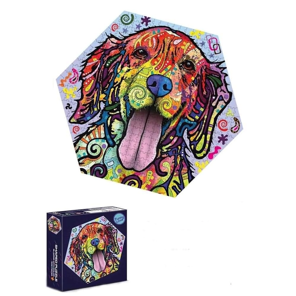 FUNNY LAND ROMPECABEZA RAINBOW PERRO 500 PIEZAS