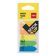BANDERITAS DELI FLECHAS 44x25mm - 5 COLORES