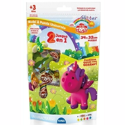 MASA DIDO KIT UNICORNIO MODEL & PUZZLE