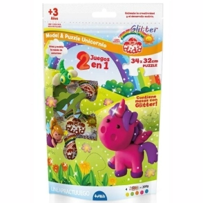 MASA DIDO KIT UNICORNIO MODEL & PUZZLE