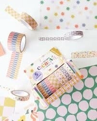 IBI CRAFT WASHI TAPE BOX x 5u DE 4mts CREATIVA