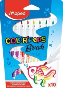MARCADOR MAPED BRUSH x 10u