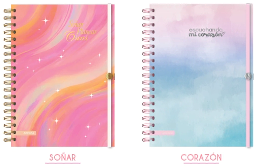 AGENDA RY 15 x 21cm CORAZONES SEMANA A LA VISTA 2027