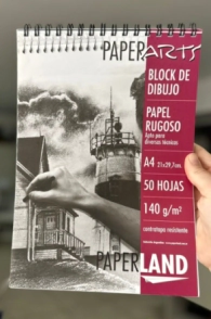 BLOCK PAPERLAND PAPERARTS A4 PAPEL RIGUSO 140grs x 50grs