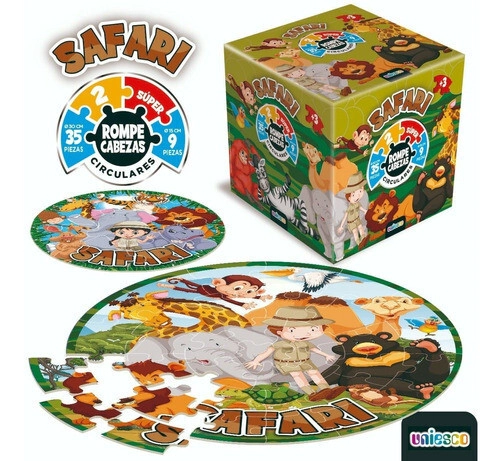 UNIESCO ROMPECABEZAS ARG - ABC - FANTASIA - UNIVERSO - SAFARI - DINO