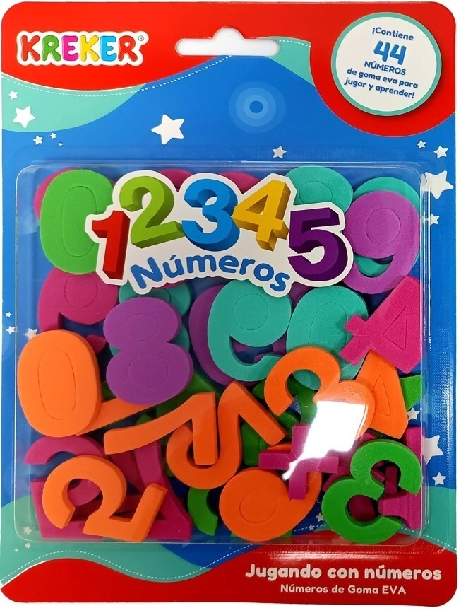 KREKER GOMA EVA JUGANDO CON NUMEROS x 44u