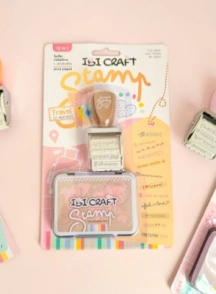IBI CRAFT STAMP SET TRAVEL (SELLO + ALMOHADILLA)