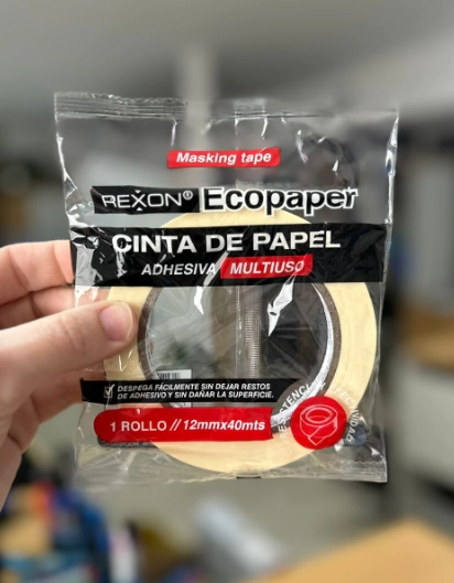 CINTA PAPEL REXON ECOPAPER 12mm x 40mts