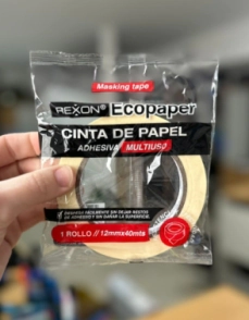 CINTA PAPEL REXON ECOPAPER 12mm x 40mts
