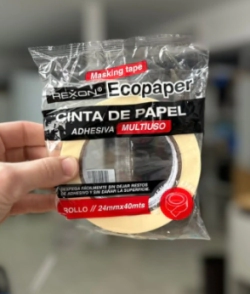 CINTA PAPEL REXON ECOPAPER 24mm x 40mts