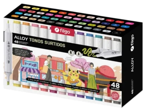 MARCADOR FILGO ALLOY ARTISTICO D/P x 48u
