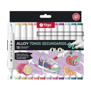 MARCADOR FILGO ALLOY ARTISTICO D/P SECUNDARIOS x 12u